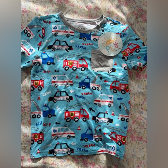 Little Sleepies First Responder Pocket Tee Size 6 NWT - Picture 1 of 1